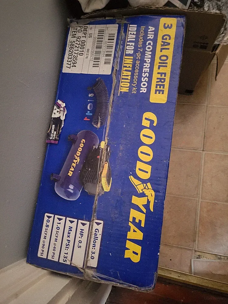 Goodyear TAW-0512 Pancake Air Compressor 135 PSI 3.0 Gallon NEVER Opened.