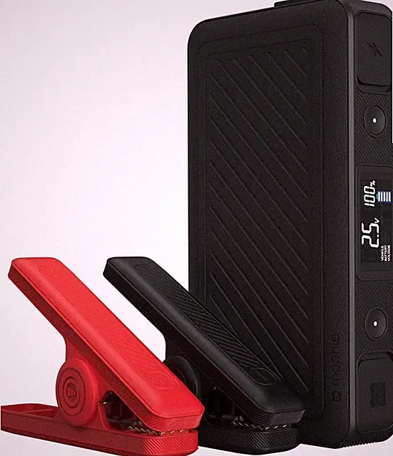 Mophie Powerstation Go Rugged AC Portable AC USB Light Jump Starter - Black