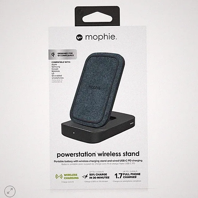 Mophie Powerstation Wireless Charging Stand w/ 8K mAh Portable Battery - NEW !!!